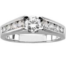 Load image into Gallery viewer, Platinum 1/2 CTW Diamond Engagement Ring
