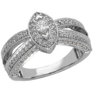 Vintage-Style Engagement Ring