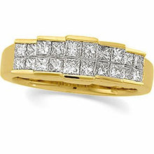 Charger l&#39;image dans la galerie, Jonc anniversaire en diamant 14K jaune 1 CTW
