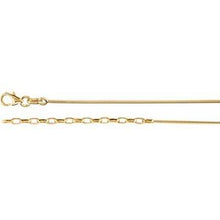 Load image into Gallery viewer, Sterling Silver 1.1 mm Round Omega 16 1/2-18 1/2&quot; Chain
