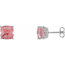 Load image into Gallery viewer, Sterling Silver Pink Passion Topaz Earrings
