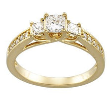 Load image into Gallery viewer, 14K Yellow 7/8 CTW Diamond Engagement Ring

