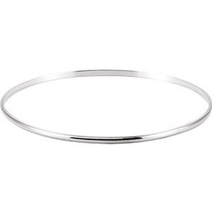 Sterling Silver 2.5 mm Bangle Bracelet