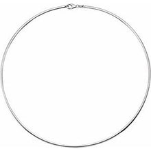 Load image into Gallery viewer, Sterling Silver 2.3 mm Reversible Matte &amp; Polished 18&quot; Necklace

