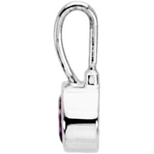 Load image into Gallery viewer, Sterling Silver June Birthstone 11.5x4.5 mm Hook Charm/Pendant
