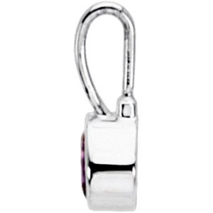 Sterling Silver June Birthstone 11.5x4.5 mm Hook Charm/Pendant
