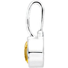 Load image into Gallery viewer, Sterling Silver November Birthstone 12.5x5.75 mm Hook Charm/Pendant
