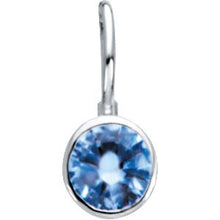 Charger l&#39;image dans la galerie, Sterling Silver March Birthstone 12.5x5.75 mm Hook Charm/Pendant
