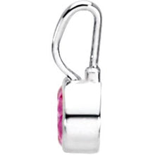 Load image into Gallery viewer, Sterling Silver October Birthstone 12.5x5.75 mm Hook Charm/Pendant
