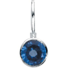 Load image into Gallery viewer, Sterling Silver December Birthstone 11.5x4.5 mm Hook Charm/Pendant
