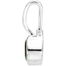 Load image into Gallery viewer, Sterling Silver May Birthstone 12.5x5.75 mm Hook Charm/Pendant
