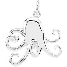 Load image into Gallery viewer, Sterling Silver 25 mm Octopus Dangle
