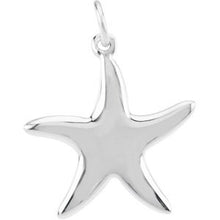 Load image into Gallery viewer, Sterling Silver 25 mm Starfish Dangle
