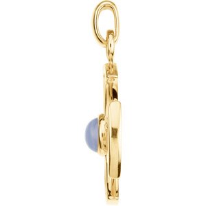Solitaire Maltese Cross Pendant  