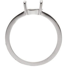 Charger l&#39;image dans la galerie, Sterling Silver 7x5 mm Horizontal Oval Cabochon Ring Mounting
