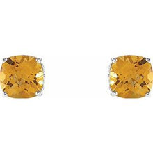 Load image into Gallery viewer, Cushion 4-Prong Scroll Setting¬Æ Earrings 
