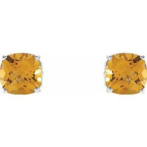 Cushion 4-Prong Scroll Setting¬Æ Earrings 