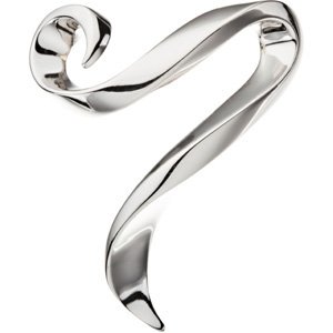 Sterling Silver 42.5x35 mm Fashion Slide Pendant