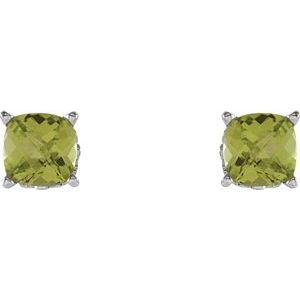 Cushion 4-Prong Scroll Setting¬Æ Earrings 