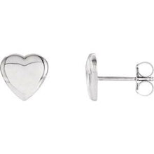 Load image into Gallery viewer, Sterling Silver Heart Earrings

