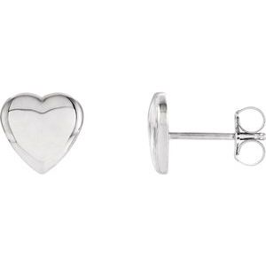 Sterling Silver Heart Earrings