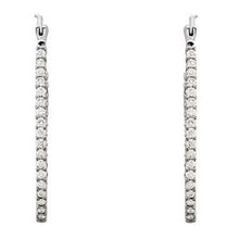 Load image into Gallery viewer, Inside-Outside Oval Hoop Earrings
