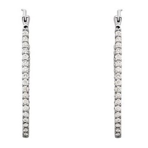 Inside-Outside Oval Hoop Earrings