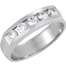 Load image into Gallery viewer, Continuum Sterling Silver 7/8 CTW Diamond Band Size 11
