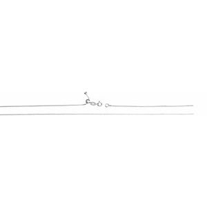 .75 mm Sterling Silver Adjustable Box Chain