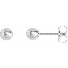 Load image into Gallery viewer, Bright Finish Ball Earrings
