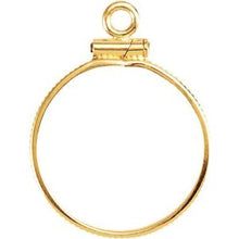 Load image into Gallery viewer, 17.9x1.2 mm Screw-Top Coin Edge Coin Frame Dangle
