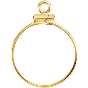 17.9x1.2 mm Screw-Top Coin Edge Coin Frame Dangle