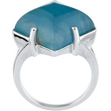 Load image into Gallery viewer, 18K White Aquamarine Ring
