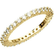 Charger l&#39;image dans la galerie, Bande d&#39;éternité diamant 1 CTW 18K jaune taille 8
