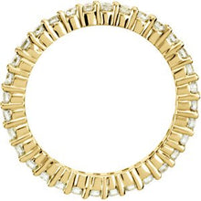 Charger l&#39;image dans la galerie, Bande d&#39;éternité diamant 1 CTW 18K jaune taille 8
