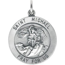 Load image into Gallery viewer, Sterling Silver 22 mm St. Michael Medal
