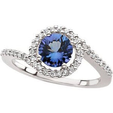 Charger l'image dans la galerie, Bague accentuée de tanzanite et de diamants
