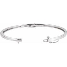 Load image into Gallery viewer, Accented Hinged Bangle Bracelet  
