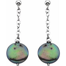 Load image into Gallery viewer, Freshwater Cultured Coin Pearl Earrings
