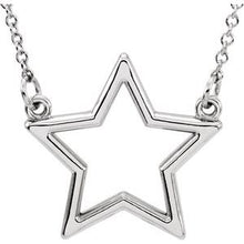 Load image into Gallery viewer, Sterling Silver Star 16&quot; Necklace
