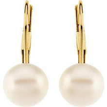 Load image into Gallery viewer, Freshwater Cultured Pearl Lever Back Earrings
