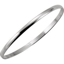 Load image into Gallery viewer, Sterling Silver 4 mm Bangle Bracelet
