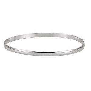 Sterling Silver 4 mm Bangle Bracelet