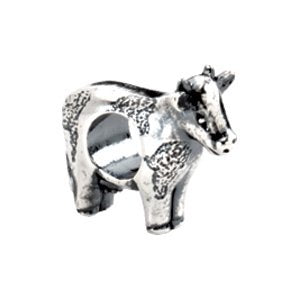 Kera¬Æ Sterling Silver Cow Bead