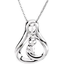 Load image into Gallery viewer, Sterling Silver 1 Child Mother&#39;s Embrace 18&quot; Necklace
