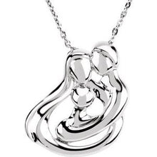 Load image into Gallery viewer, Sterling Silver 1 Child Family 18&quot; Necklace
