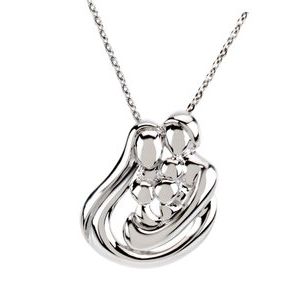 Sterling Silver 3 Child Family 18