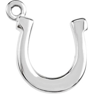 14K Yellow Petite Horseshoe Dangle