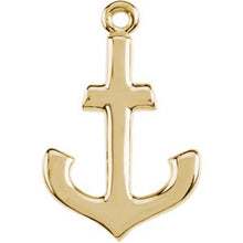 Load image into Gallery viewer, 14K Yellow Petite Anchor Dangle
