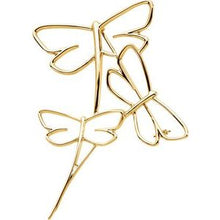 Load image into Gallery viewer, Sterling Silver Dragonfly Fashion Brooch

